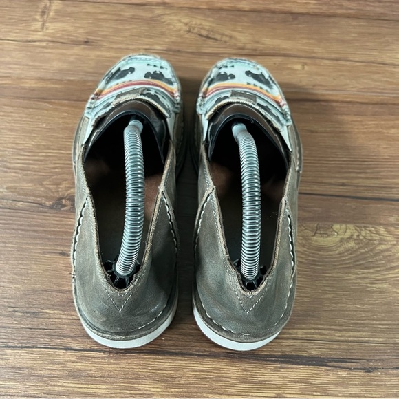 Ariat Crusier ‘Buffalo Print’ Leather Slip-On Sneakers Loafers Women’s Size 7 - Picture 10 of 11
